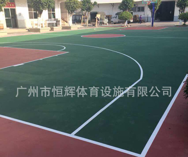 硅pu球场材料厂家的南沙产业园区消防中心项目